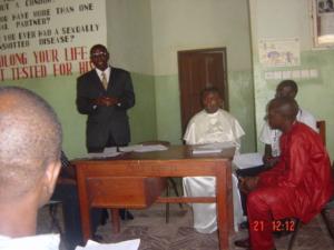 August 2009 wheelchair exhibition in Koidu