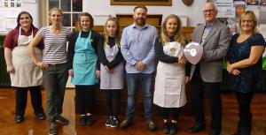 Young Chef Competition 2016: Chloe, Ms Tronet. Alys, Mya, Mr Shaun Jones, Ellen, Mr Anthony Pearson, Mrs Diamond