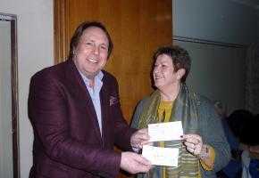Feb 2019 Charity Cheque Presentation Dinner 2019 with Chris Mann