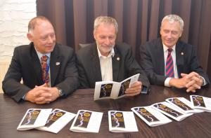 President Nick, Author Graham Russell and Editor in Chief Ed Campbell