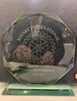 Saltburn Rotary receives the District 1030 Community Service Award