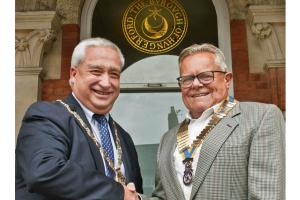 Rotary Club's donation to the Town and Manor Relief Fund