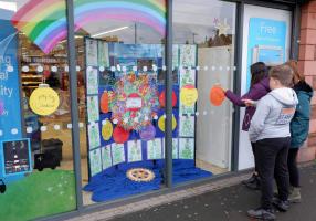 CooP School art display