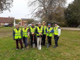 MKGU Crocus Planting for Polio awareness - October 2025