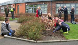 Raising Awareness of Polio by Planting Crocus at Castle Douglas Primary School