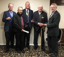 (left to right) Robert Addleman, Mukesh Patel, John Hopley, Frank Taylor and Andrew Picken