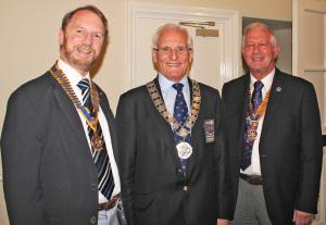 Meeting of Wellingborough Rotary and Wellingborough Hatton Rotary with The District Governor
