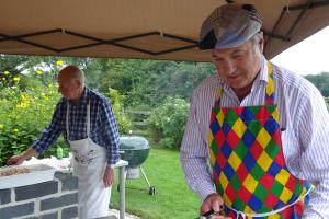 Martin and host Andrew manning the BBQ