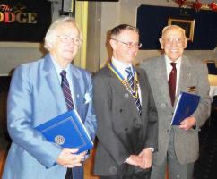 Presentation to Rtn Alan Booty & Rtn Dennis Bragg 