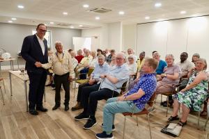Lord Harrington speaks to Watford Rotary