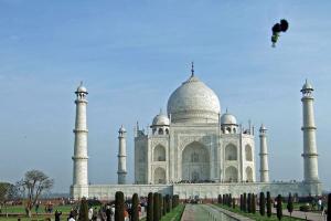 A Little Traveller drops in at the Taj Mahal