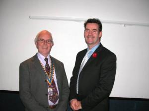 Bill Leslie with President Jon MacLeod