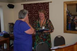 Helen's Paul Harris Fellow Award July 2011