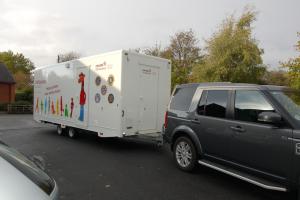Rotary assisting Lancashire Schools by providing towing facilities to move the Life Education caravan from School to school