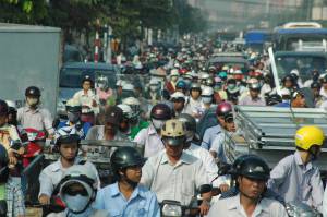 Traffic in Ho Chi Minh City
