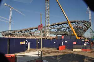 A group of club members and friends were taken on a guided tour of the Olympic site and were promised another in a year's time to see the progress made.