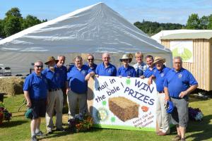 on Saturday at the Doune and Dunblane Show where we again ran our ‘Nail in the Bale’ stall. Despite the continuation of the excellent weather, overall footfall at the show appeared to be down, however we saw a steady stream of visitors trying their l