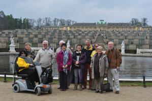 In front of Schloss Sans Soussouci