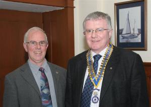 John MacLeod and President Norman Pettigrew