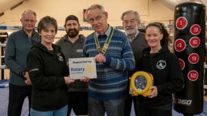 Rotary Club supports the West Oxfordshire Boxing and Fitness Club 