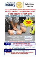 Defibrillator Training.