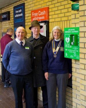 Defibrillator installed at Radco, Radstock Dec 2011