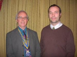 Derek Alexander with President John MacLeod