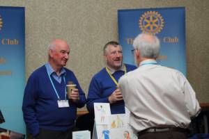 President Iain & Secretary Rod at the RC Kirkcaldy stand in the House of Friendship