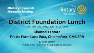 Foundation Lunch at Channels, Chelmsford