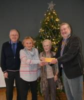 Presentation of Award to Christine Smith, Sadie Packard and David Brown 