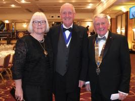 President Mike Robinson with the Deputy Mayor and his Consort