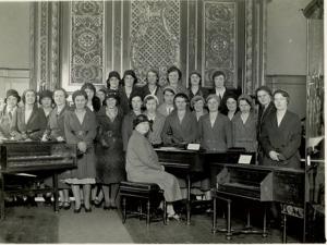 Miss M. Deakin & Students, Edge Hill Training College. 6th June 1932