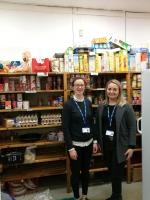 Emmanuel House charity workers Gill Barker and Lauren Howatson