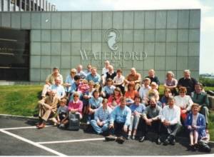 Group picture of Rotarians, partners and friends from the Rotary Club of Enniscorthy and the Rotary Club of Abergavenny in Ireland during the weekend visit