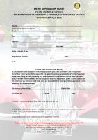 The 21st Wye Classic Car Run