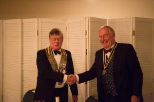 Richard Deavin is inducted as the new President