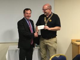 District Governor Robert Morpeth visited Stainborough 