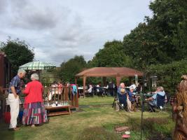 Rotarians in the garden