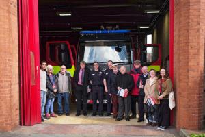 Visit to Manchester Central Community Fire Station, Thompson St, M/cr