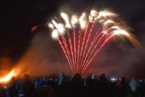 Oswestry's Big Bonfire & fantastic fireworks