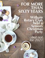 Senior Citizen's Christmas Tea Party December 2021