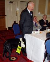 Speaker Fred Raffle. Host Peter Calvert