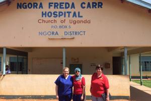 the April 2017 team members at the Ngora Freda Carr Hospital