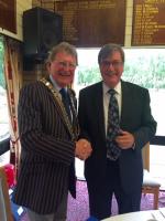 Incoming President John Mansfield  and immediate past President Peter Tasker