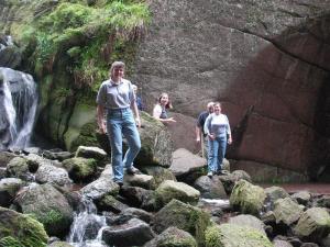 Group of young Americans visiting Banchory and environs