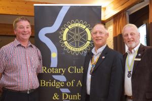 President Elect George Morrison, Nick Rawlings, ADG Alastair Spowage