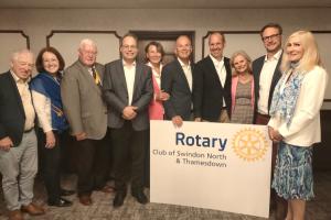 Meeting with members of the Rotary Club of Ingolstadt-Kreuztor, 6.15 for 6.30pm