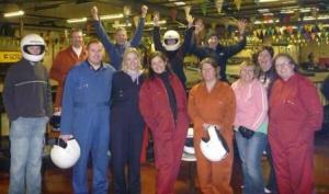 The Team who went Go Karting - Members and friends