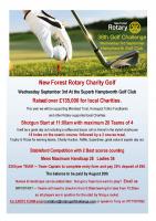 38th New Forest Charity Golf Wednesday 3rd September '25
