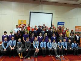 All the Rotakids with DG Gary Louttit and President George Russell